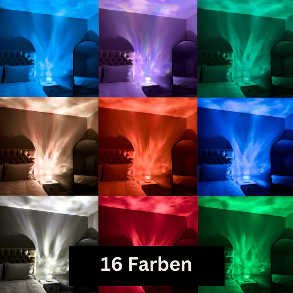 AuroraGlow Northern Lights Lamp 16 Color LED Mood Light with Remote