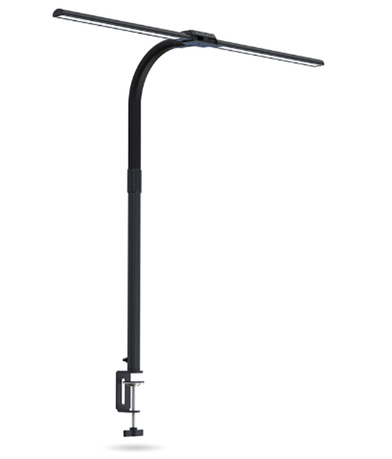 DeskLight Dual Head LED Desk Lamp with Adjustable Brightness