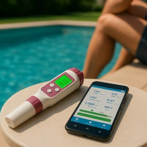 Digital 7 in 1 Smart Water Quality Tester with App Connectivity