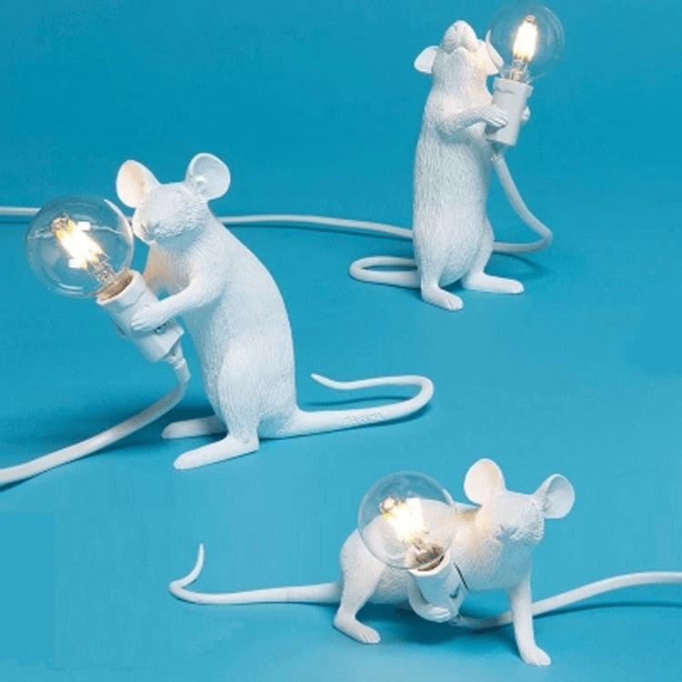 Doctor Mousey Designer Mouse Lamp Unique LED Table & Shelf Light