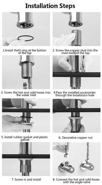 FlexiSpout 360° Flexible Basin Tap with Dual Spray Function