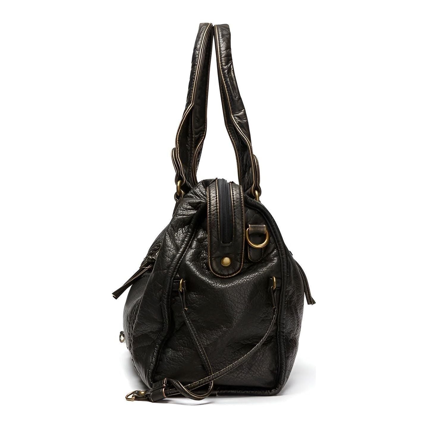 Genuine Leather Shoulder Bag Elegant Everyday Work Handbag