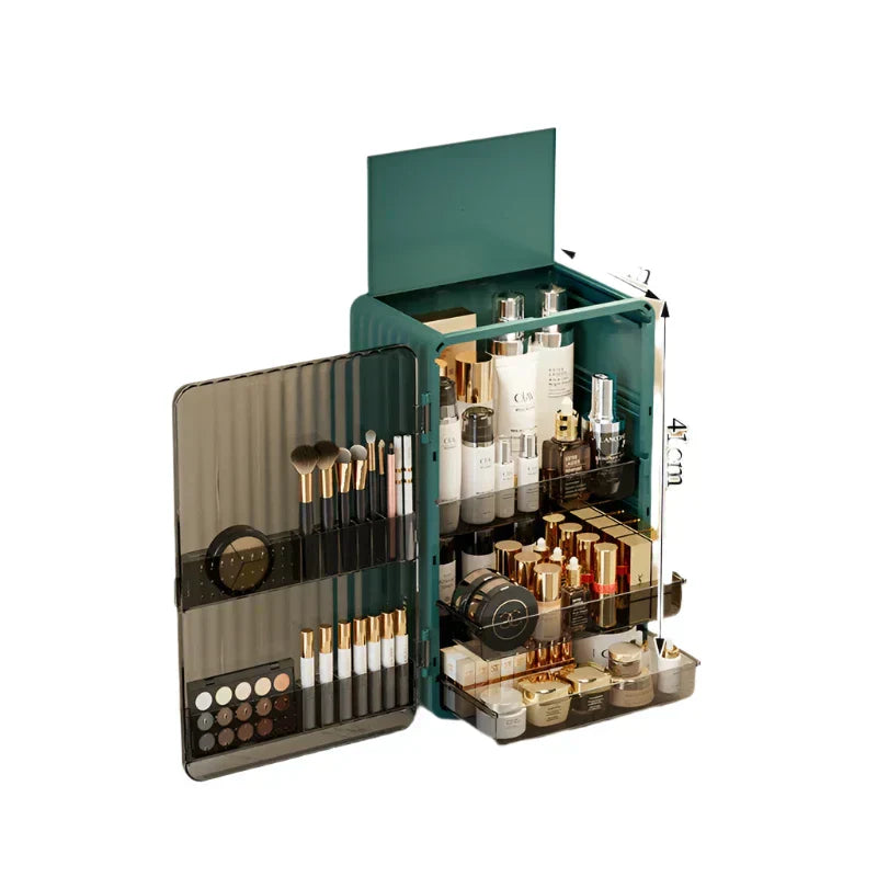 Luxo Makeup Storage Box Dust Proof Cosmetic Organizer