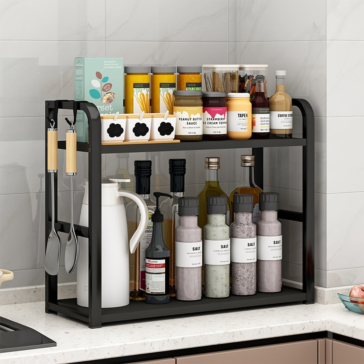 Mara Stainless Steel Kitchen Storage Rack for Spices and Kitchen Essentials