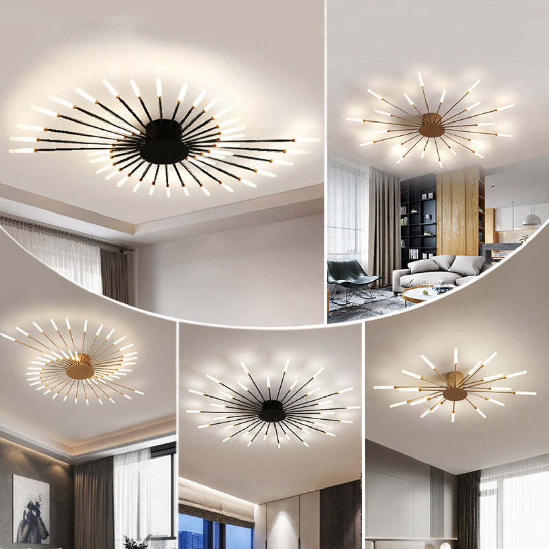 Modern Large LED Ceiling Light Flush Mount for Living Room and Bedroom