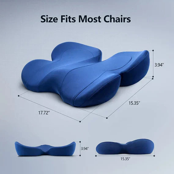 OrthoSeat Memory Foam Seat Cushion for Coccyx Sciatica and Lower Back Support
