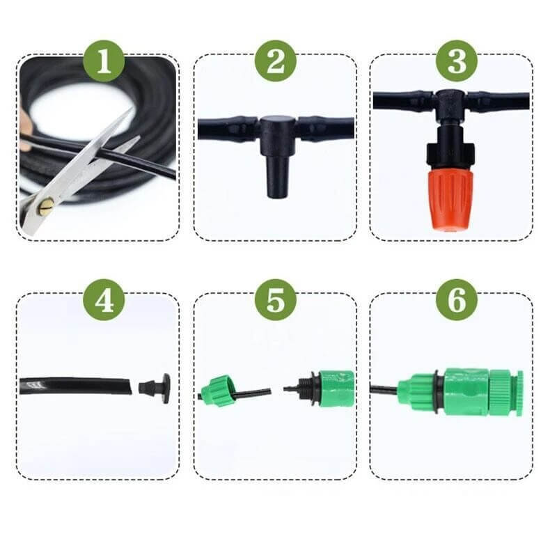 Pro Sprinkler Set Smart Garden Irrigation System with Adjustable Nozzles