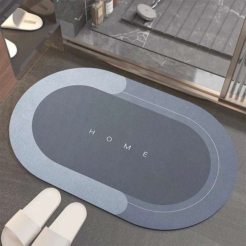 Rapid Dry Non Slip Floor Mat for Bathroom and Entryway Safety