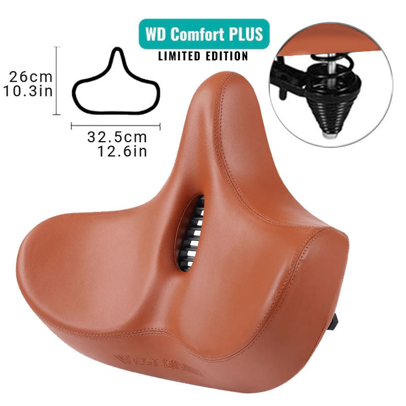 RideEase Ergonomic Bike Saddle with Extra Wide Comfort Design