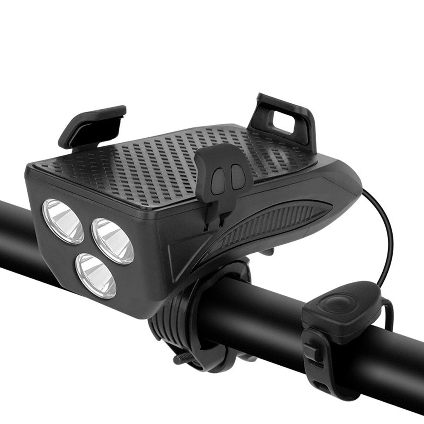 RideLight 4 in 1 Bike Light with Phone Holder Power Bank and Horn