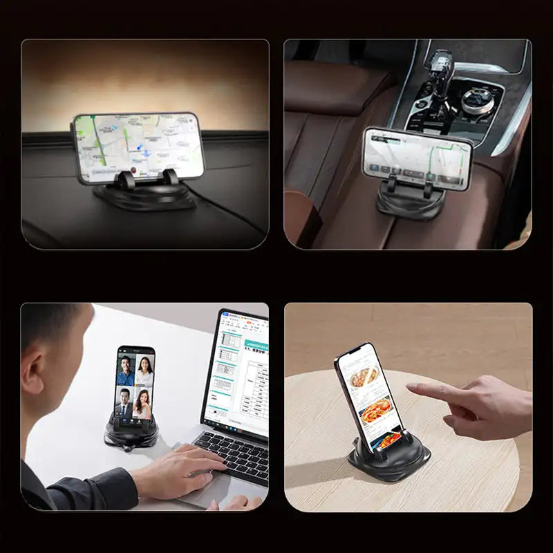 RotateX 360 Rotating Car Phone Holder Adjustable Universal Mount