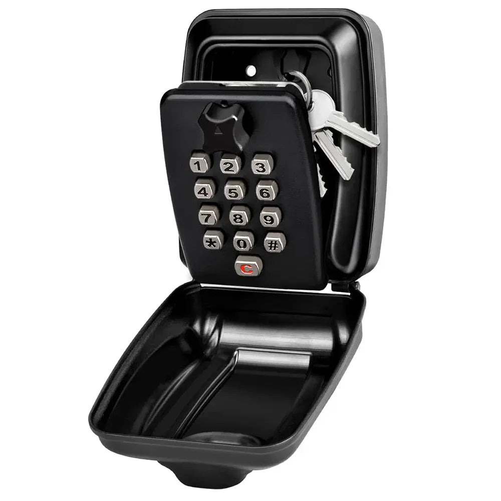 Waterproof Wall Mounted Key Safe Box with Combination Lock for Secure Outdoor Key Storage