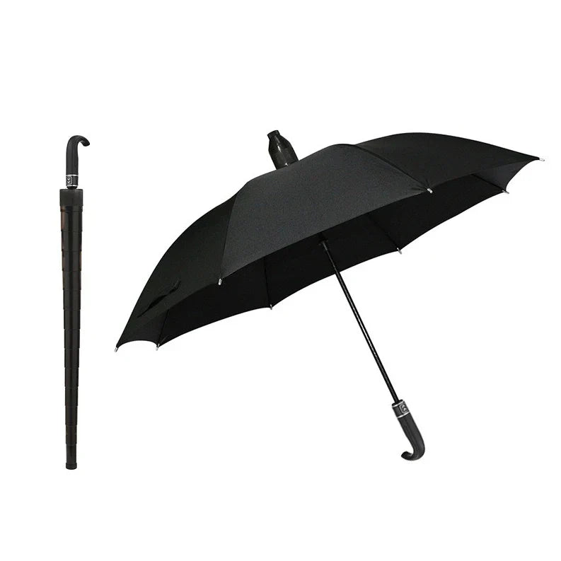 StormShield Windproof Umbrella with Curved Handle Durable Design