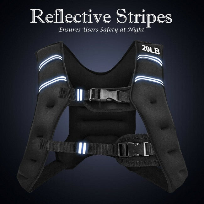 StridrEdge Adjustable Weighted Vest for Strength Training