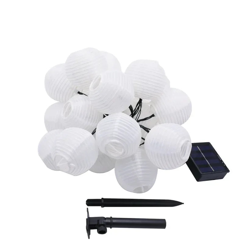 SunShade Solar Lantern String Lights Outdoor LED Decor
