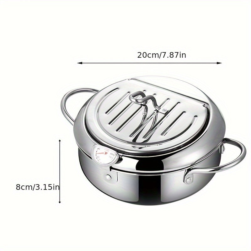 ThermaFryer Stainless Steel Deep Fryer with Temperature Control (2.2L)