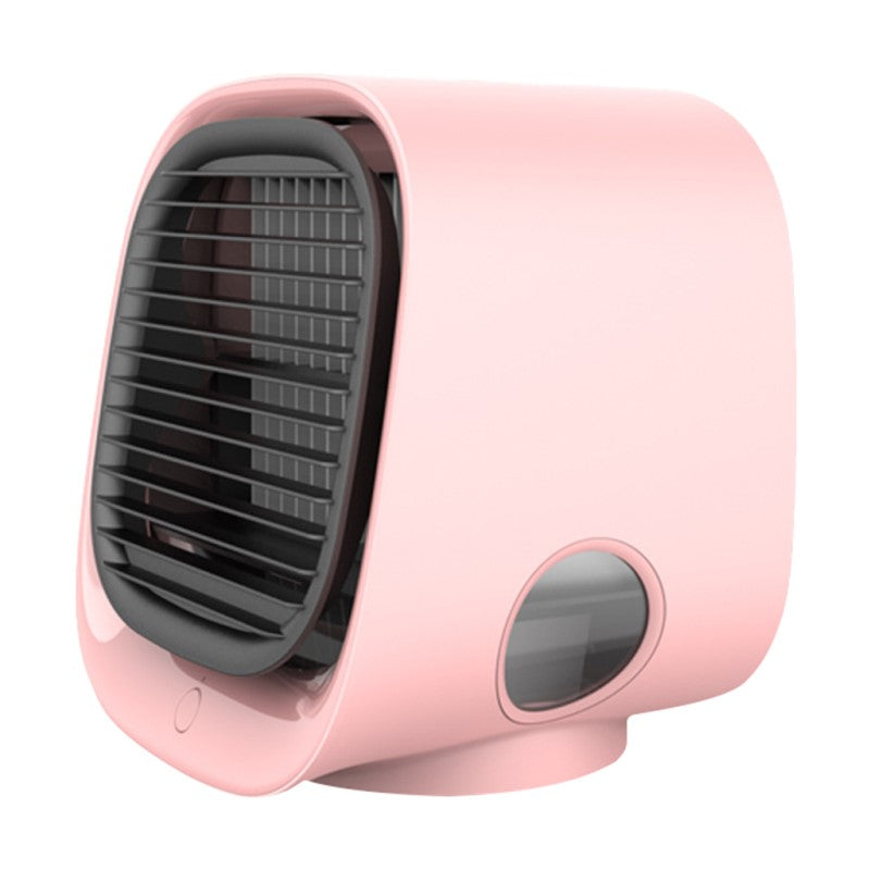 USB Mini Air Cooler and Humidifier with LED Ambient Light