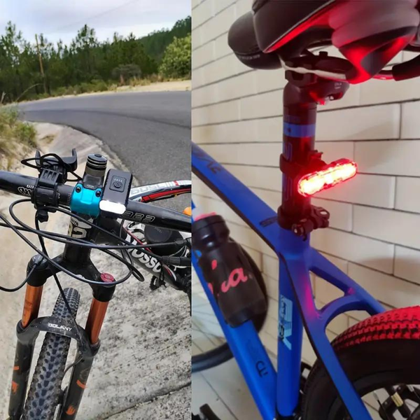 USB Rechargeable LED Bike Lights Set with Waterproof High Brightness