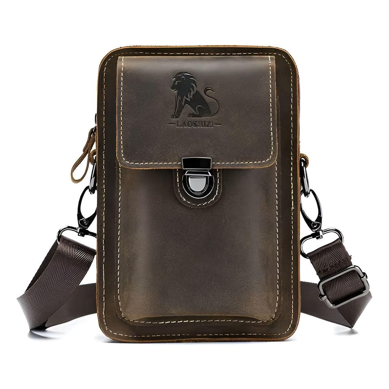 Vidal Men's Leather Waist Bag Multi Pocket Crossbody