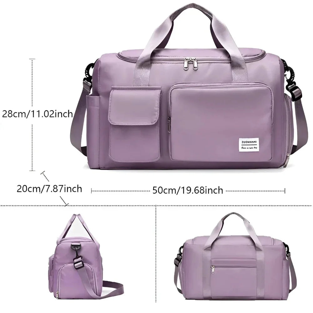 Waterproof Weekend Bag with Shoe Compartment