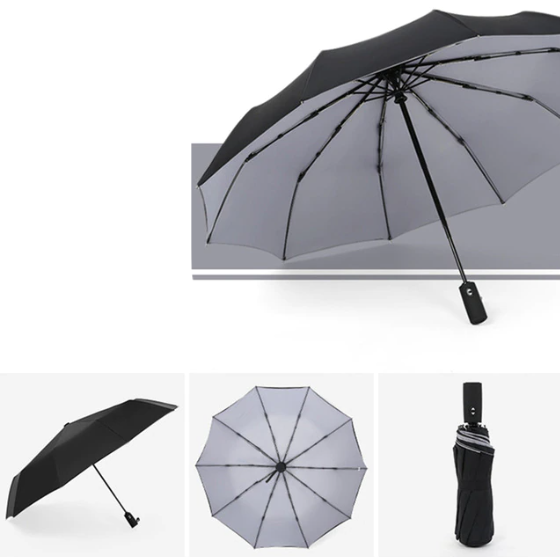 Windproof Storm Umbrella Compact Lightweight Auto Open Travel Umbrella
