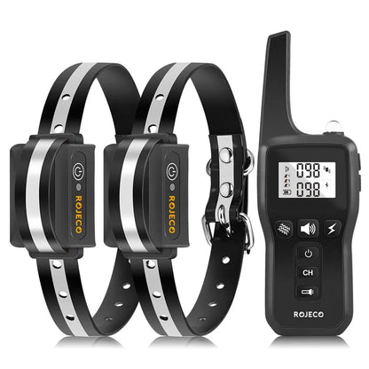 1000m Dog Training Collar with Remote and Waterproof Design