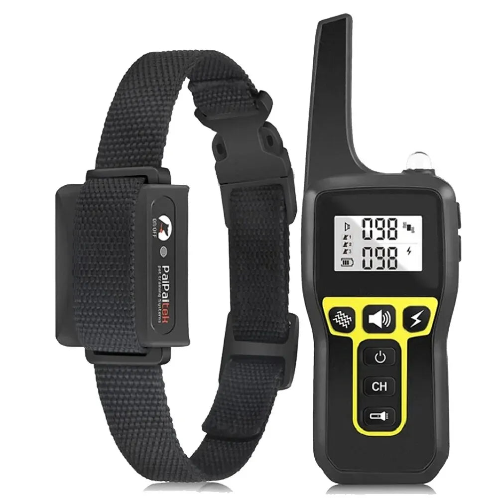 1000m Dog Training Collar with Remote and Waterproof Design