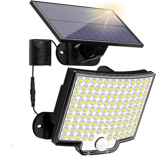 106 LED Solar Motion Sensor Outdoor Light Waterproof Security Wall Light