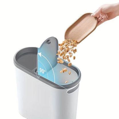 10L Silent Closing Bathroom Bin Slim Space Saving Waste Bin