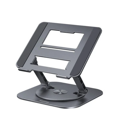 Soporte plegable giratorio 360° para portátil y tableta con ventilación