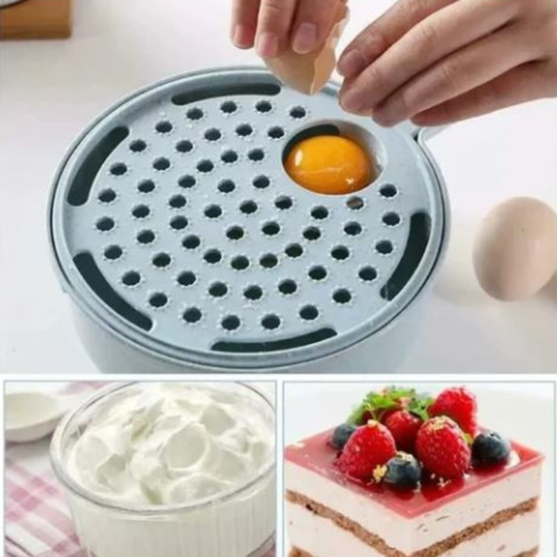 12-in-1 Manual Food Chopper with Stainless Steel Blades