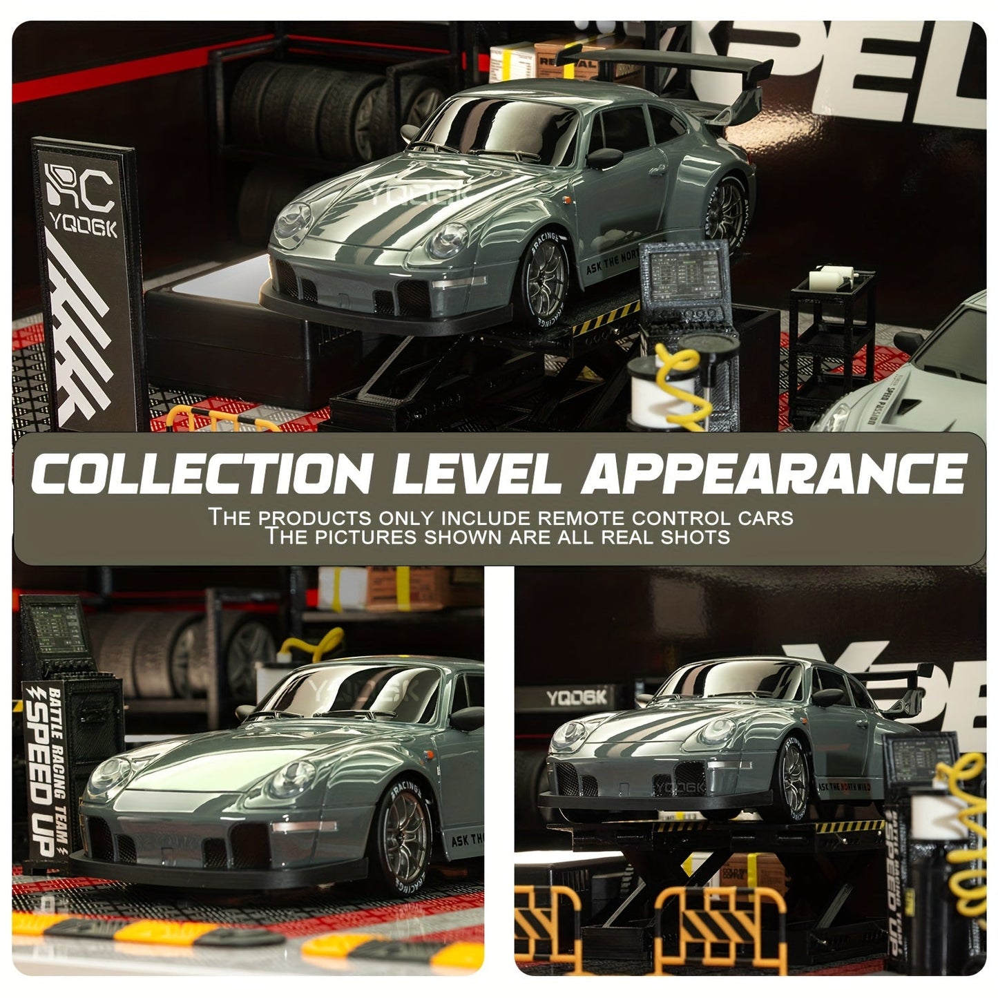 1:24 RC Drift Car with LED Wheels and Rechargeable 4WD Racing Performance