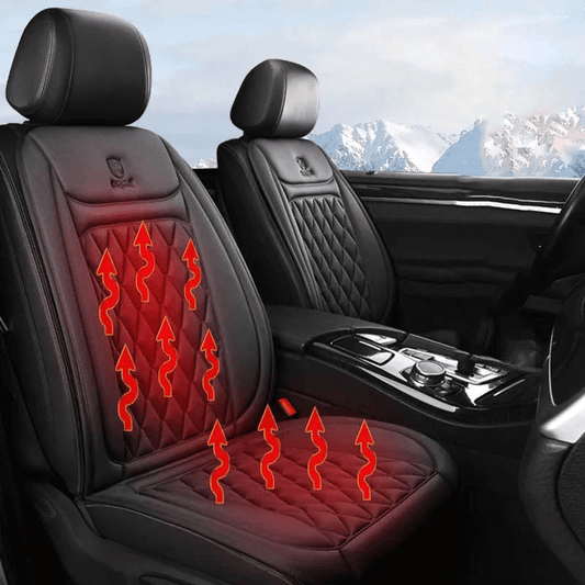 12V–24V Heated Car Seat Cover with Adjustable Temperature Control