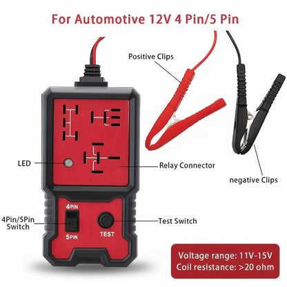 12V Car Battery Tester LED Voltage Relay Circuit Testing Tool