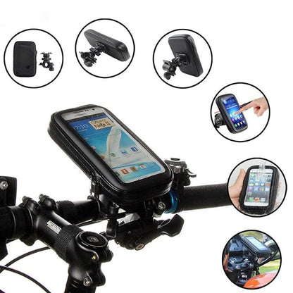 15W Power Bank Bike Handlebar Phone Mount Waterproof with USB Charging