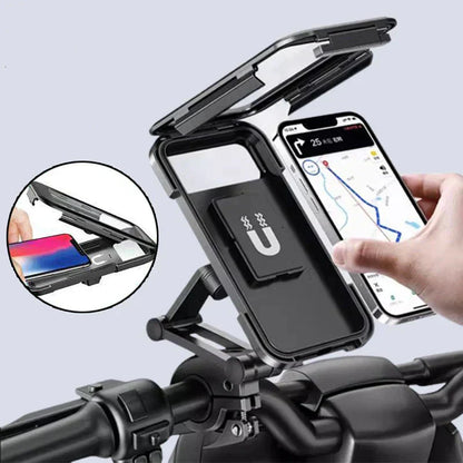 15W Power Bank Bike Handlebar Phone Mount Waterproof with USB Charging