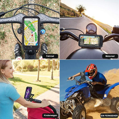 15W Power Bank Bike Handlebar Phone Mount Waterproof with USB Charging