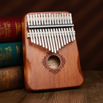 17 Key Mahogany Wood Kalimba Thumb Piano Beginner Finger Instrument