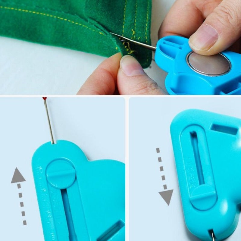 2-in-1 Adjustable Sewing Guide with Built-In Seam Ripper