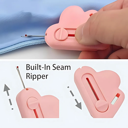 2-in-1 Adjustable Sewing Guide with Built-In Seam Ripper