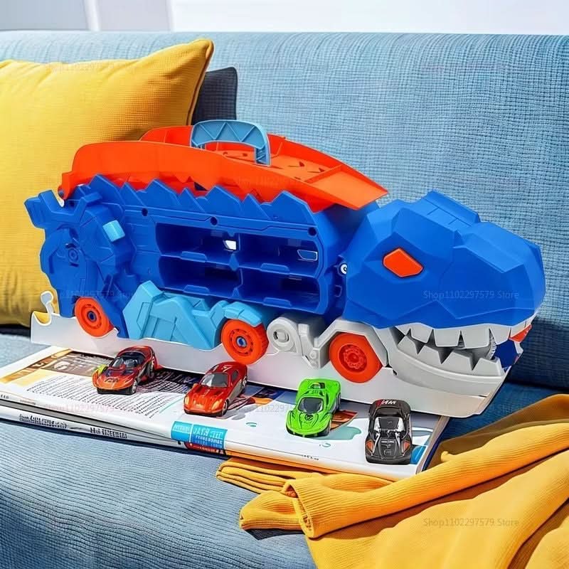 2-in-1 Transforming Dinosaur Car Toy for Creative Kids' Play