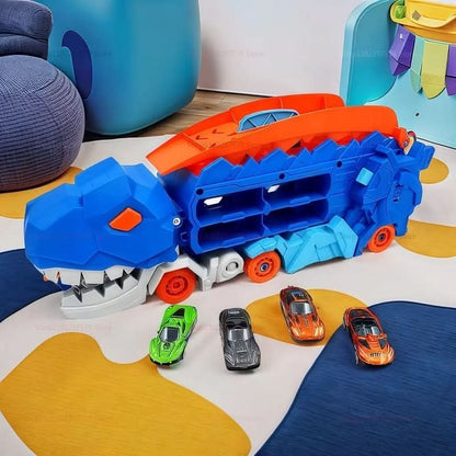 2-in-1 Transforming Dinosaur Car Toy for Creative Kids' Play