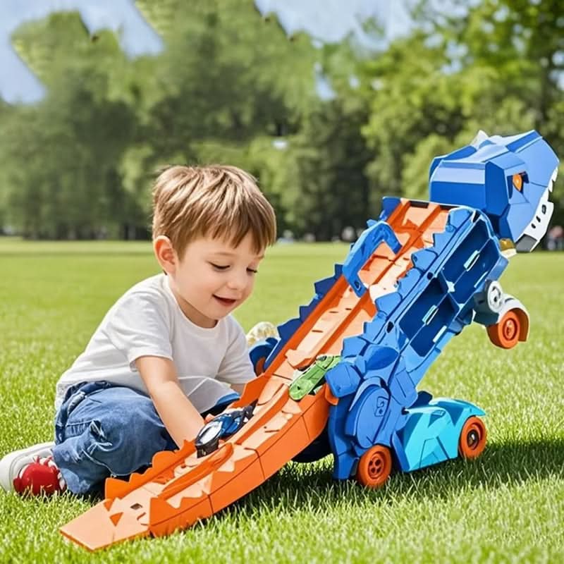 2-in-1 Transforming Dinosaur Car Toy for Creative Kids' Play
