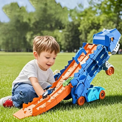 2-in-1 Transforming Dinosaur Car Toy for Creative Kids' Play