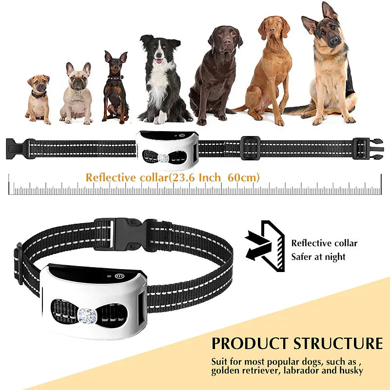 2 in 1 Wireless Dog Fence and Training Collar with Waterproof Design and Adjustable Range