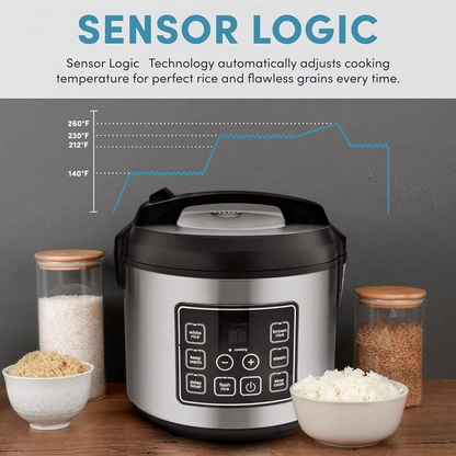 20 Cup Digital Rice Cooker Stainless Steel Multifunction Cooker