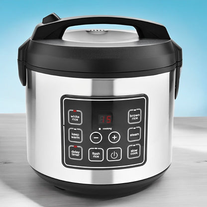 20 Cup Digital Rice Cooker Stainless Steel Multifunction Cooker