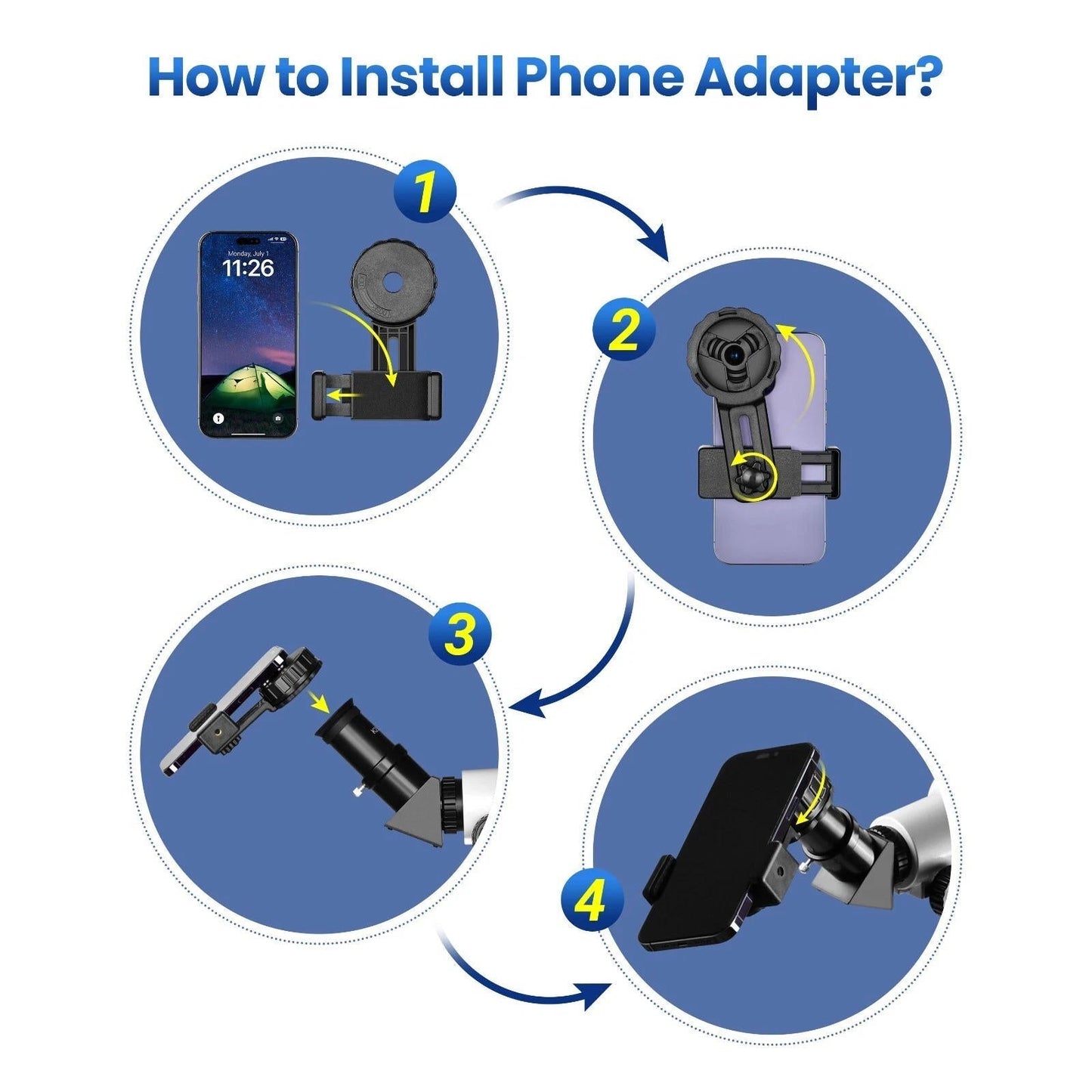 210X Telescope with Tripod and Star Tracking App for Beginners