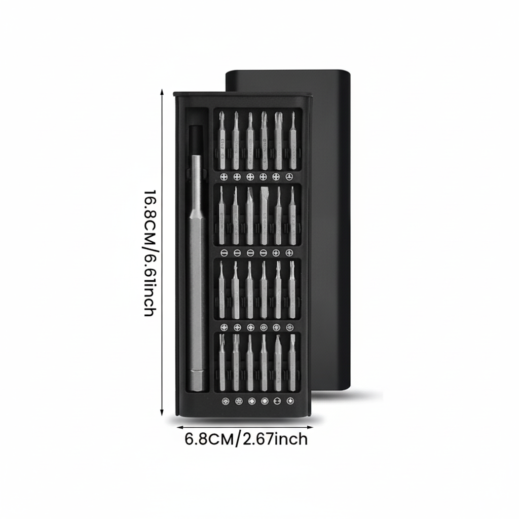24-teiliges Präzisions-Schraubendreher-Set, magnetisches Reparaturwerkzeug-Set aus Aluminium