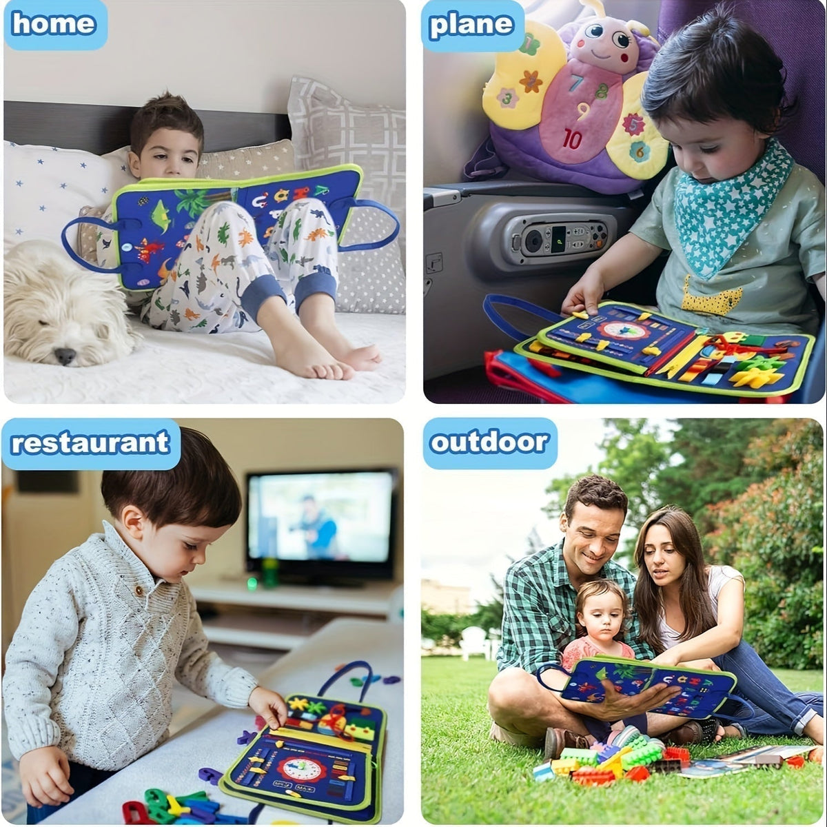 25-in-1 Sensory Press Panel for Toddlers